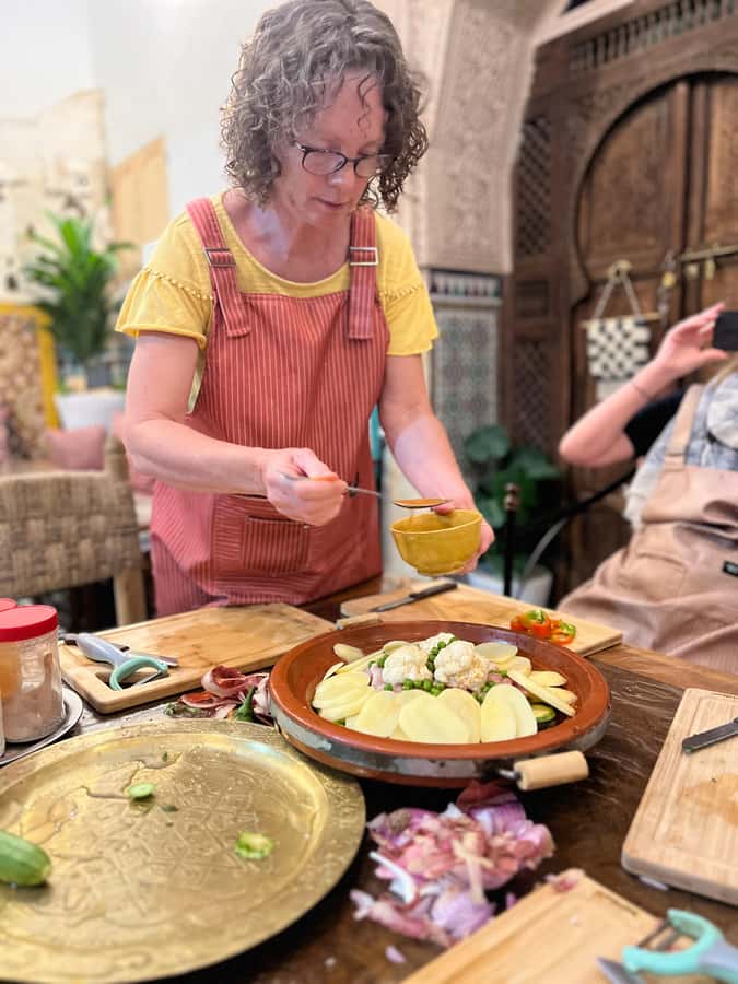 Fez: Souk Tour and Traditional Home Cooking Class - Eating what you helped prepare