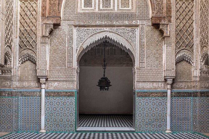 Fez Tour Experience - Attarine Medersa and close-up craftsmanship