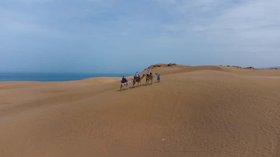 From Agadir/Taghazout: Sahara Sand Dunes with Transfer - Sunset over sand and sea