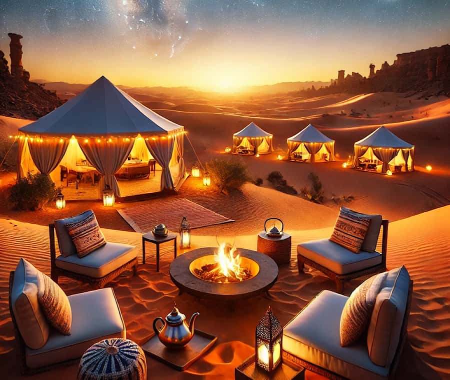 From Marrakech: Agafay Desert Dinner and Optional Camel Ride - Pickup from Marrakech and the ride out