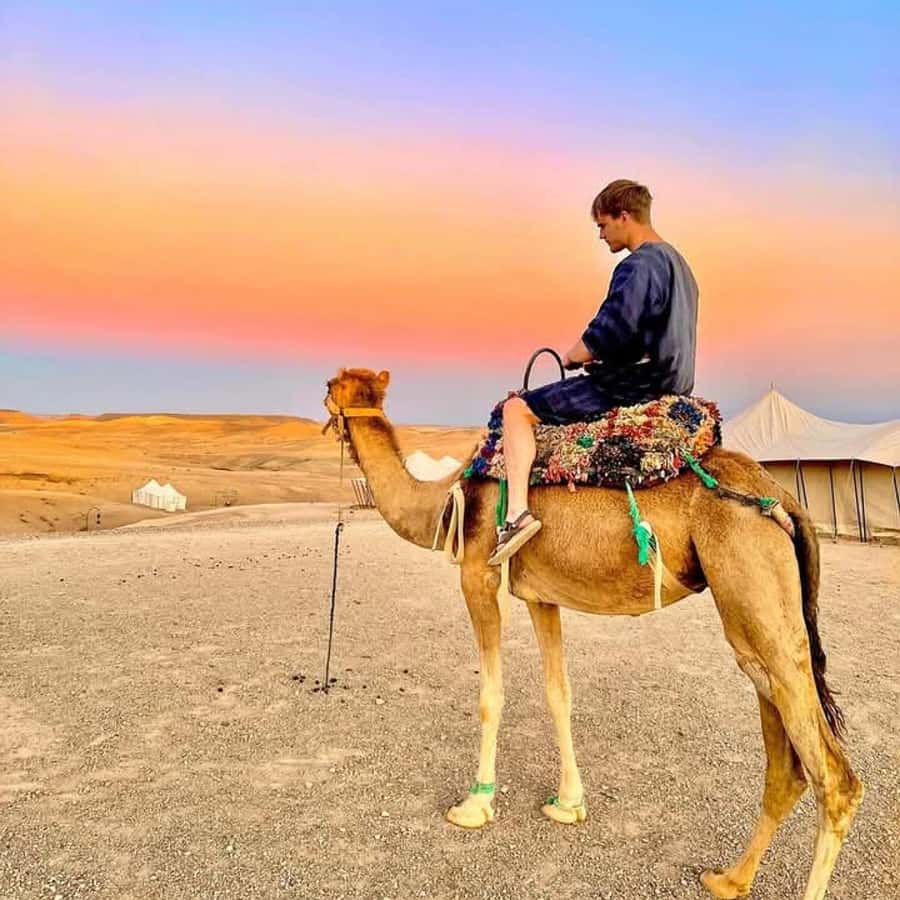 From Marrakech: Agafay Desert Dinner with Quad & Camel Ride - Reaching the Agafay Desert before dinner