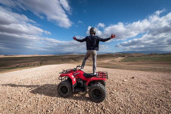 From Marrakech: Agafay Desert Quad Biking at Sunset & Dinner Show - The 45-minute ride from Marrakech