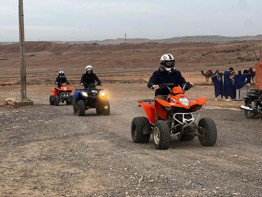 From Marrakech: Agafay Desert Quad Biking Tour with Transfer - The second route and the return to base
