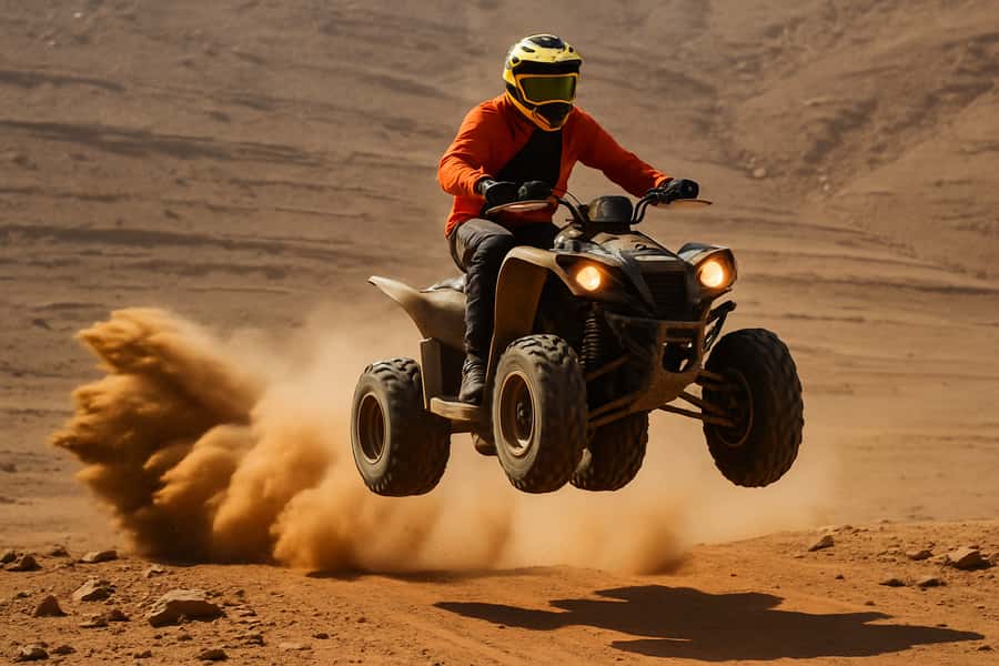 From Marrakech: Agafay Desert Quad Biking with Dinner & Show - Leaving Marrakech for the Agafay hills