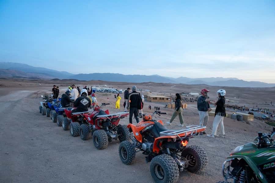 From Marrakech: Agafay Desert Quad Biking with Dinner & Show - The camel ride and photo stop