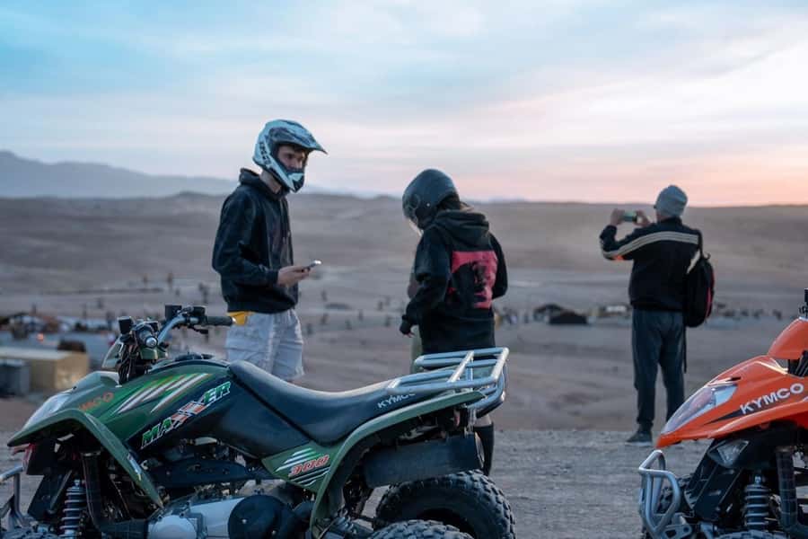 From Marrakech: Agafay Desert Quad Biking with Dinner & Show - Berber tea before dinner