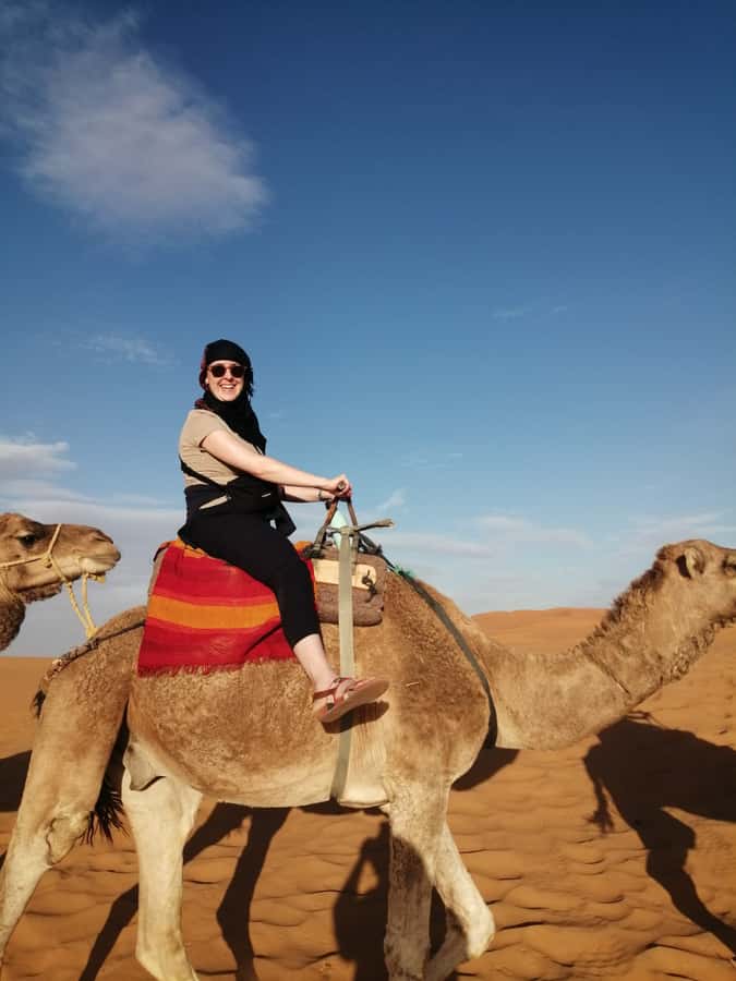 From Marrakech: Agafay Desert Sunset, Camel Ride, and Dinner - A short camel ride along an old Berber path