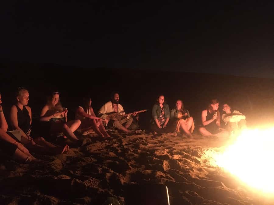 From Marrakech: Agafay Desert Sunset, Camel Ride, and Dinner - Berber music, dancing, and the fire show