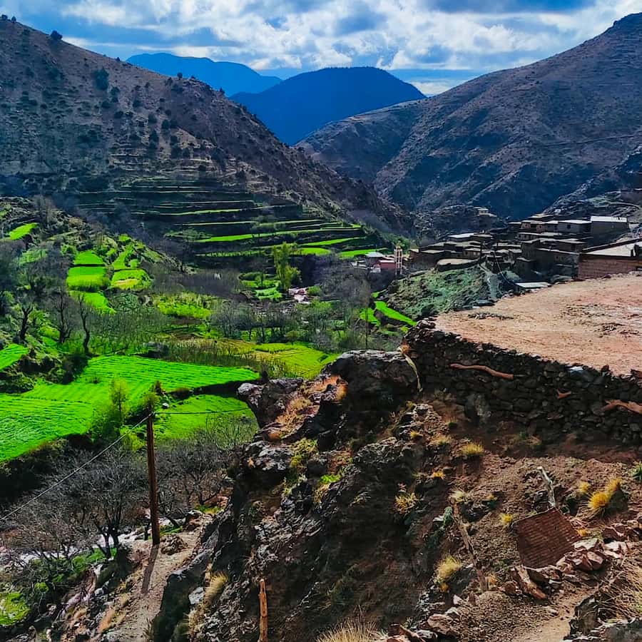 From Marrakech: Atlas Mountains and Berber Village Day Trip - The road through Igodar and the High Atlas foothills