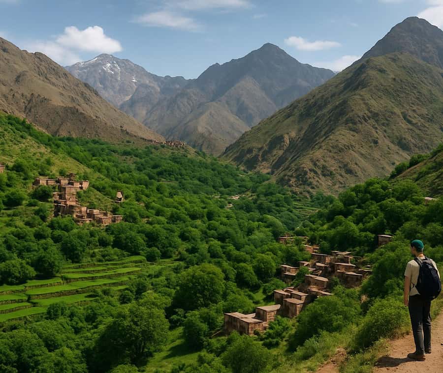 From Marrakech: Atlas Mountains Day Trip with Camel Ride - Walking through Imlil Valley for three hours