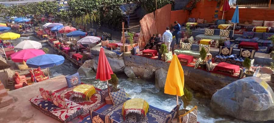 From Marrakech: Day Trip Ourika Valley, High Atlas Mountains - Lunch beside the Ourika River