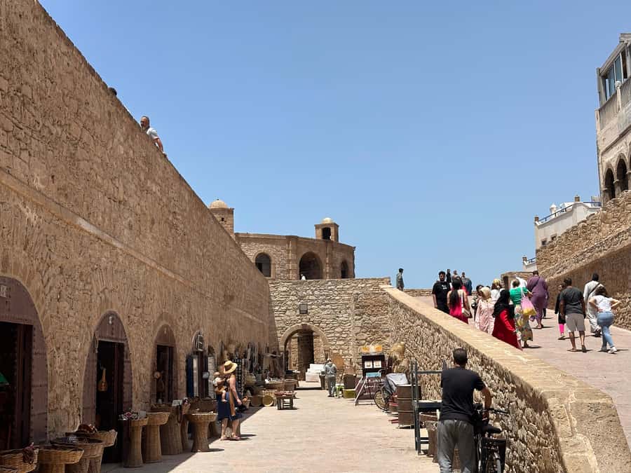 From Marrakech: Essaouira Day Trip with Beach Activities - Fishing boats, bronze cannons, and Atlantic views