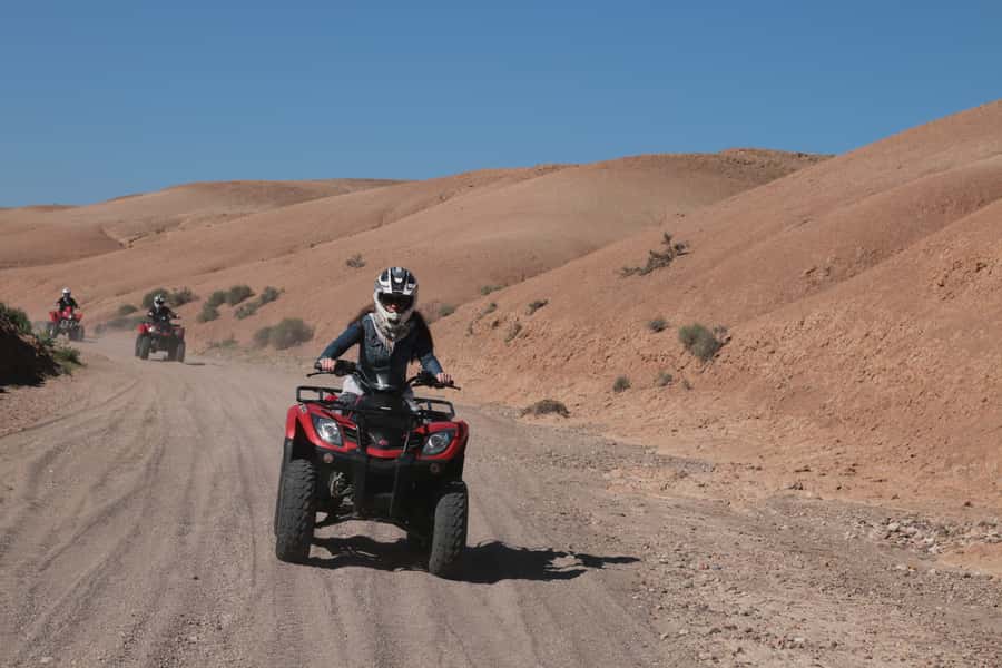 From Marrakech: Guided Quad Biking Tour in Agafay Desert - Leaving Marrakech for Lalla Takerkoust Lake