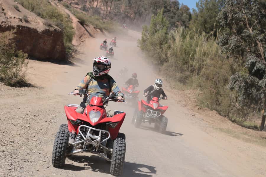 From Marrakech: Guided Quad Biking Tour in Agafay Desert - The mint tea pause above Lalla Takerkoust