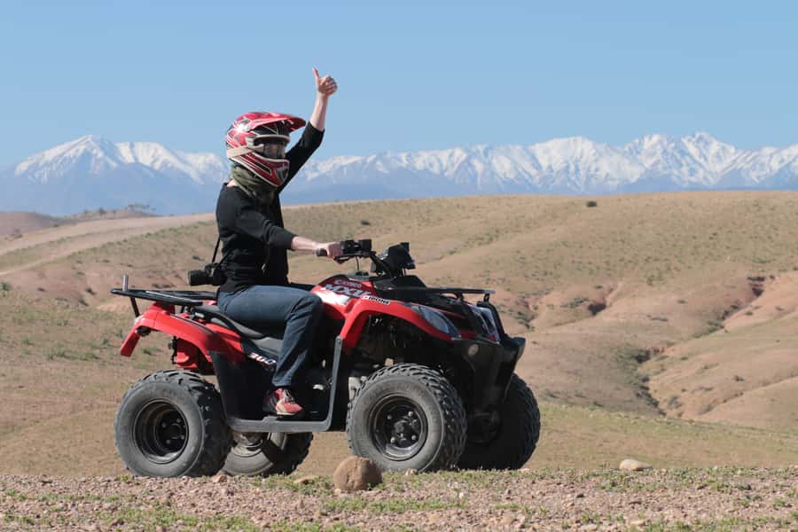 From Marrakech: Guided Quad Biking Tour in Agafay Desert - Learning the controls before the rocky tracks