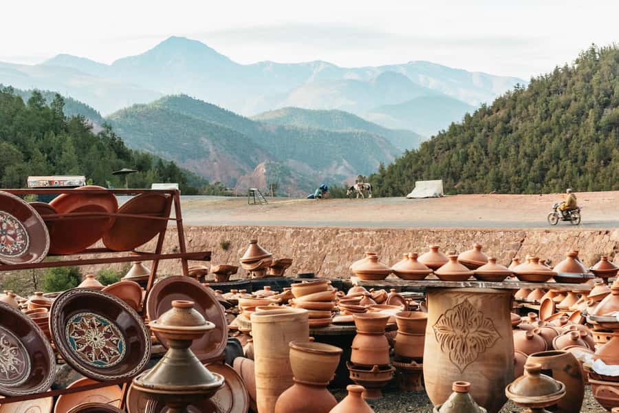 From Marrakech: High Atlas Mountains and 5 Valleys Day Trip - Transport, timing, and group size