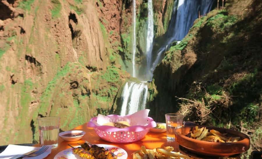 From Marrakech: Ouzoud Waterfalls Guided Hike and Boat Trip - The descent through olive groves
