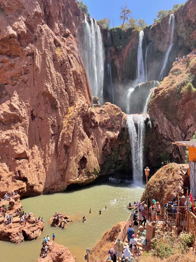 From Marrakech: Ouzoud Waterfalls Guided Hike and Boat Trip - Barbary macaques near the falls