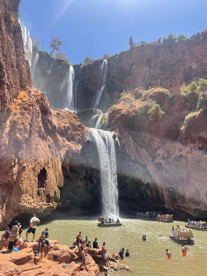 From Marrakech: Ouzoud Waterfalls Guided Hike and Boat Trip - Lunch beside the falls