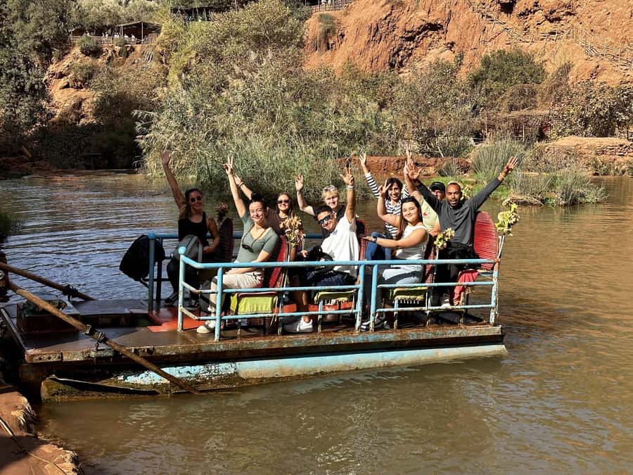From Marrakech: Ouzoud Waterfalls Guided Trip with Boat Ride - The walk down to the water