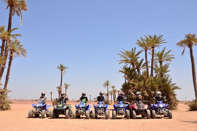 From Marrakech: Palm Grove Quad Bike and Camel Ride Tour - Getting comfortable on the quad bikes