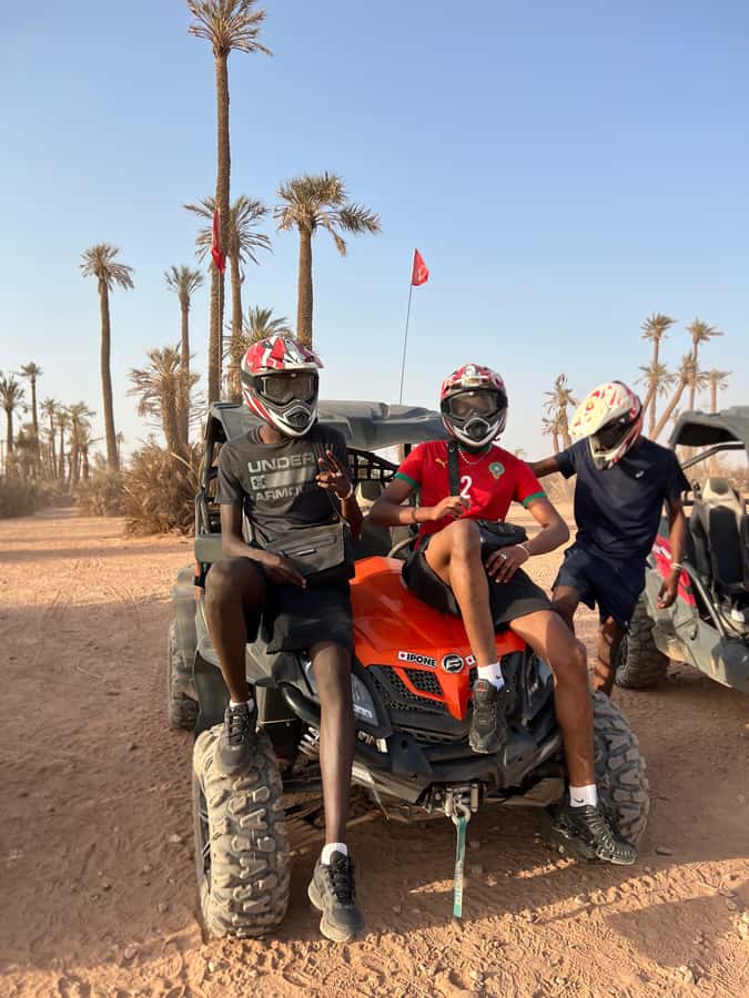 From Marrakech: Palm Grove Quad Bike Tour with Mint Tea - Mint tea at a Berber desert camp