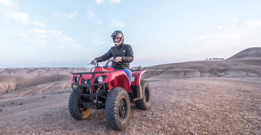 From Marrakech: Premium Agafay Desert Half-Day Quad Biking - Agafay is a rocky desert, not the Sahara