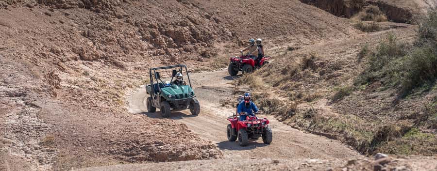 From Marrakech: Premium Agafay Desert Half-Day Quad Biking - The oasis base and first quad lesson
