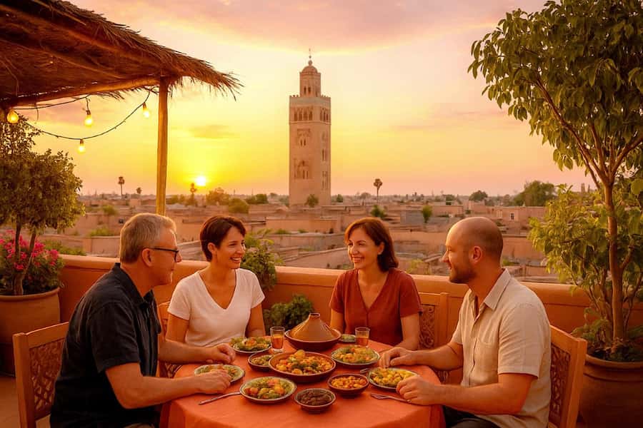 From Marrakech: Rooftop Dinner & Romantic Medina Views - Key points to know before booking