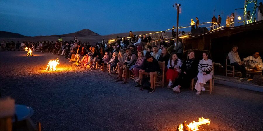 From Marrakech: Sunset Desert Tour with Camel Ride & Dinner - Sunset over Agafay’s open hills