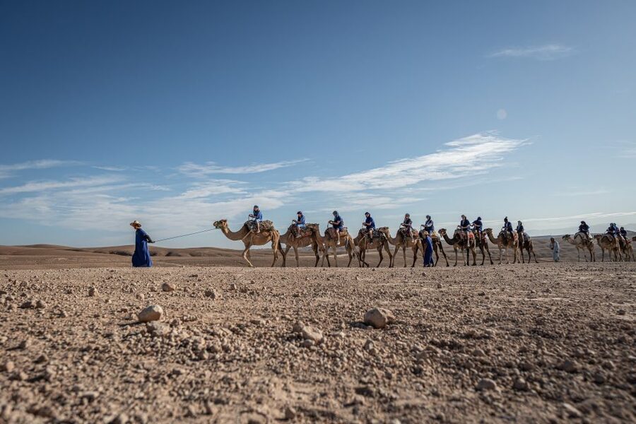 From Marrakech: VIP Agafay Desert & Oasis Camel Experience - A local house, tea, and a simple Moroccan snack