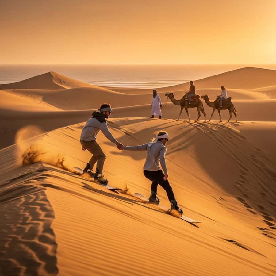 From Taghazout : Quad Bike On The Beach & Mountains - Riding the Golden Dunes Toward Taghazout
