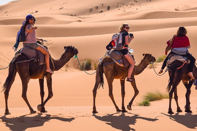 Group 3-Day Marrakech to Merzouga Desert Tour - Reaching Merzouga and riding into Erg Chebbi
