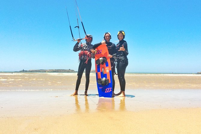 Group Kitesurfing lesson with a Local in Essaouira Morocco - Body dragging and relaunching the kite in the water