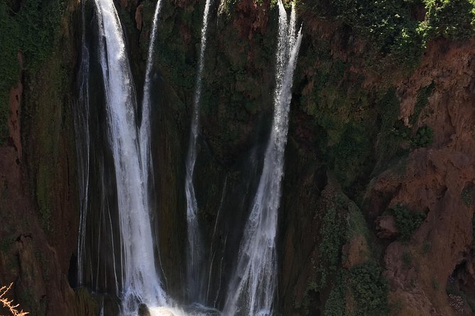 Guided Day tour of Ouzoud waterfalls from Marrakech - Three levels of falling water