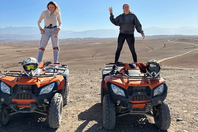 Half-day Agafay Quad Biking - Two hours across stone tracks and a wadi