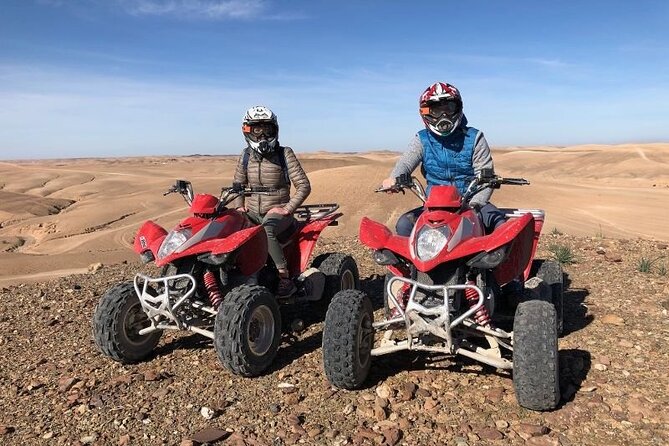 Half-Day Quad Biking tour in Agafay Desert - Moroccan tea inside a Berber tent