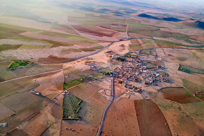 Hot Air Balloon Adventure over Marrakesh and Atlas Mountains - Sunrise over the red desert and Atlas Mountains
