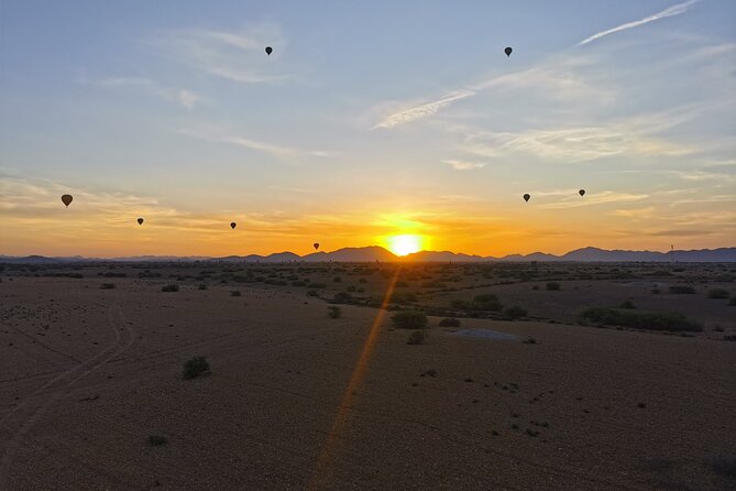 Hot air balloon flight at sunrise in Marrakech & breakfast - Views of Marrakech, the High Atlas, and the valley