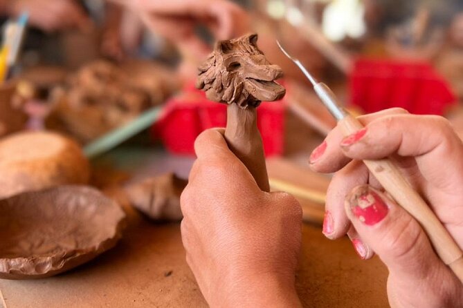 Lamsaty Pottery Workshop with Moroccan Tea - Taking turns at the pottery wheel