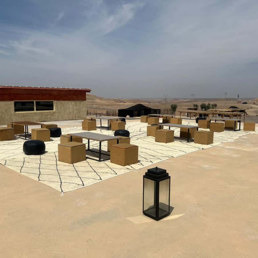 Luxury Agafay Desert : Quad , Camel Ride, Pool & Dinner Show - A slower camel ride in traditional blue clothing