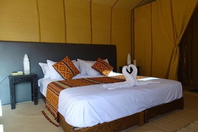 Luxury Camp in Merzouga Desert with Camel ride, Car 4WD - Reaching the dunes from Dar Morocco Ksar Tabomiat