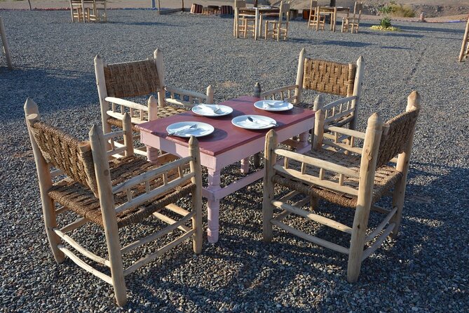 Magical Dinner Experience & Sunset Camel Ride in Marrakech Desert - Dinner beneath the evening sky