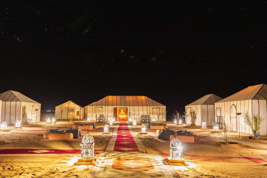 Marrakech: 3-day Exclusive Desert Luxury Tour; Quad & Camels - The Standard Camp or a Private Luxury Tent