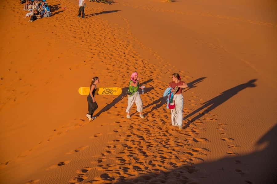Marrakech: 3-Day Merzouga Desert Tour Camel & Sandboarding - Sunrise, breakfast, and the long road back