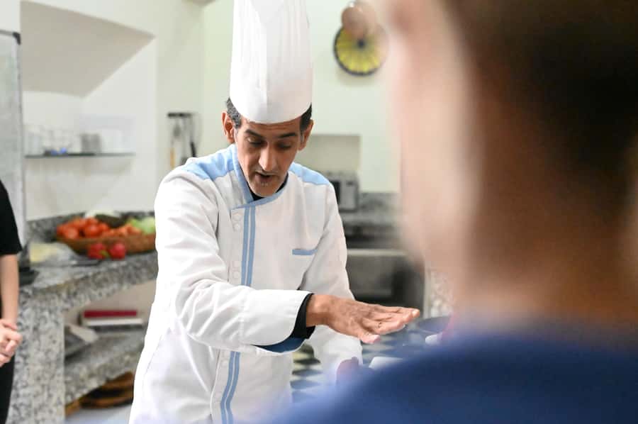 Marrakech: 3-Hour Open-Air Moroccan Cooking Course - Moroccan salads while the tagine cooks
