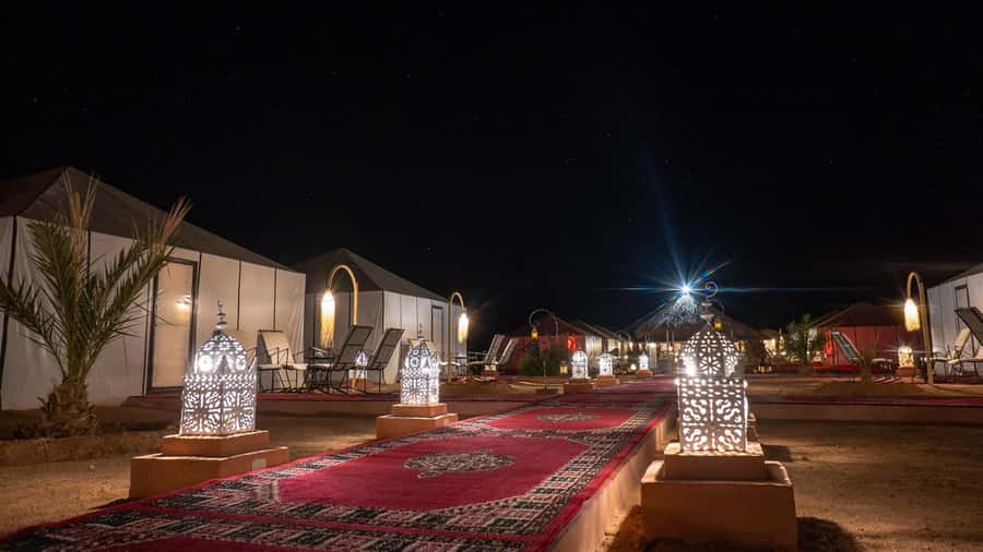 Marrakech: 3Day Luxurious Merzouga Tour w/ Camel&Quad Option - Camp life under the Merzouga sky
