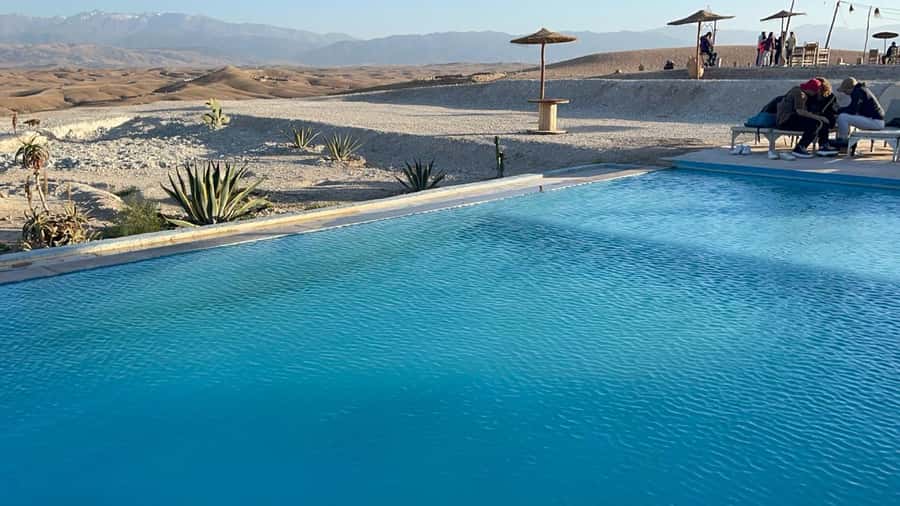 Marrakech: A magical trip to Agafay with lunch and pool - The desert pool is the main attraction