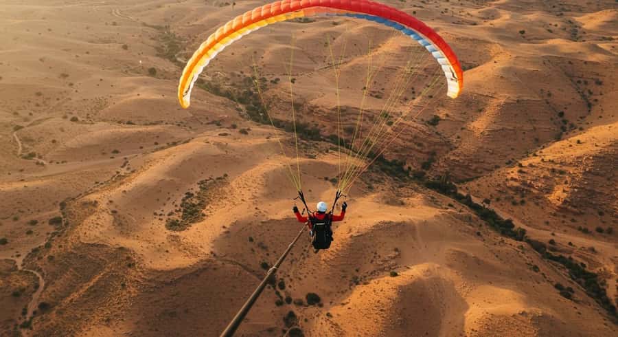 Marrakech Adventure: Paragliding, Camel Ride & Breakfast - Down to Agafay for a Camel Ride