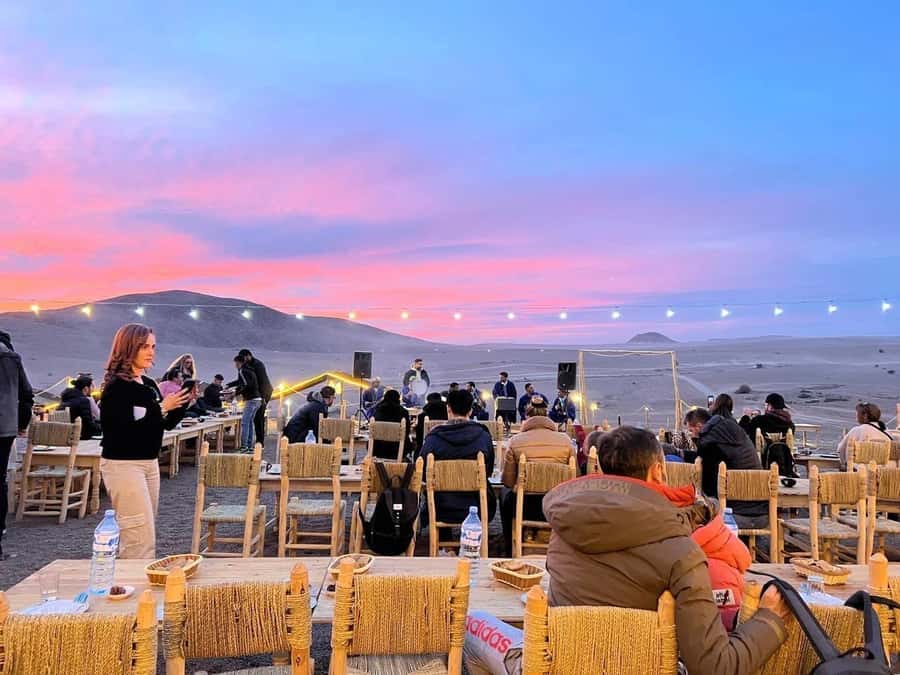 Marrakech: Agafay Desert Camel, Quad Bike & Dinner Show - A slow camel ride in blue nomad clothing